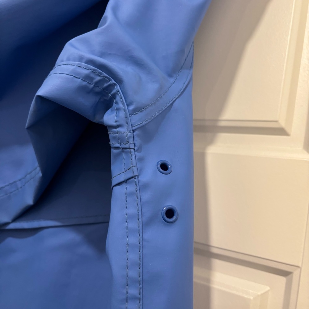 Talbots Vintage Long Slicker Raincoat with Corduroy Detailing - Picture 8 of 10